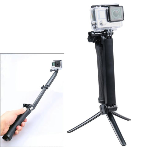 Extendable Monopod Tripod For Action Cameras 3 Way Multi Function Tripods & Monopods