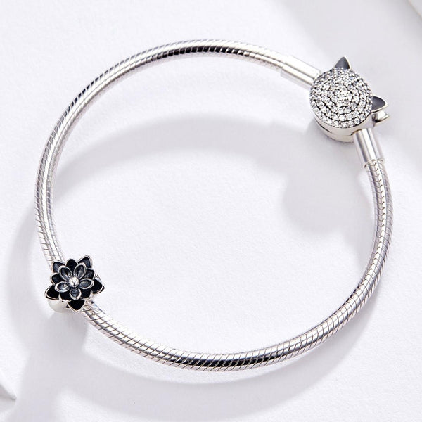 925 Sterling Silver Beaded Bracelet With Lotus Beads Bracelets