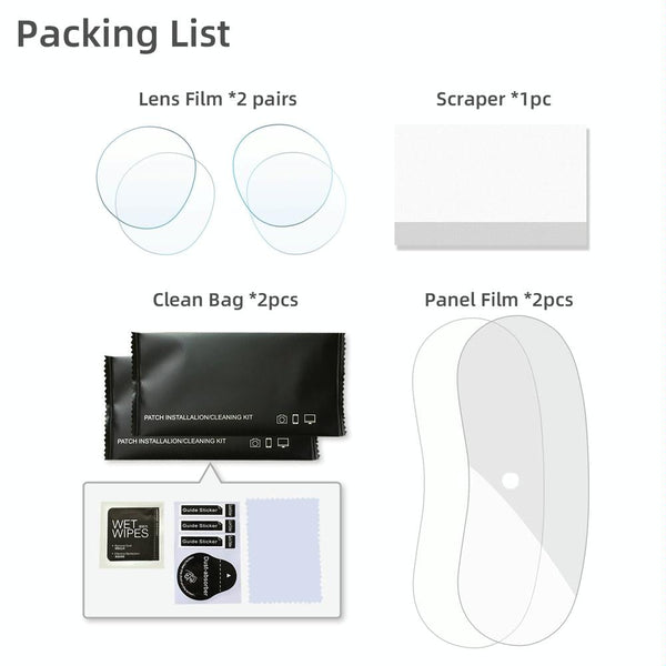 Pico 4 Vr Lens Panel Film Set 2 Pairs Lenses