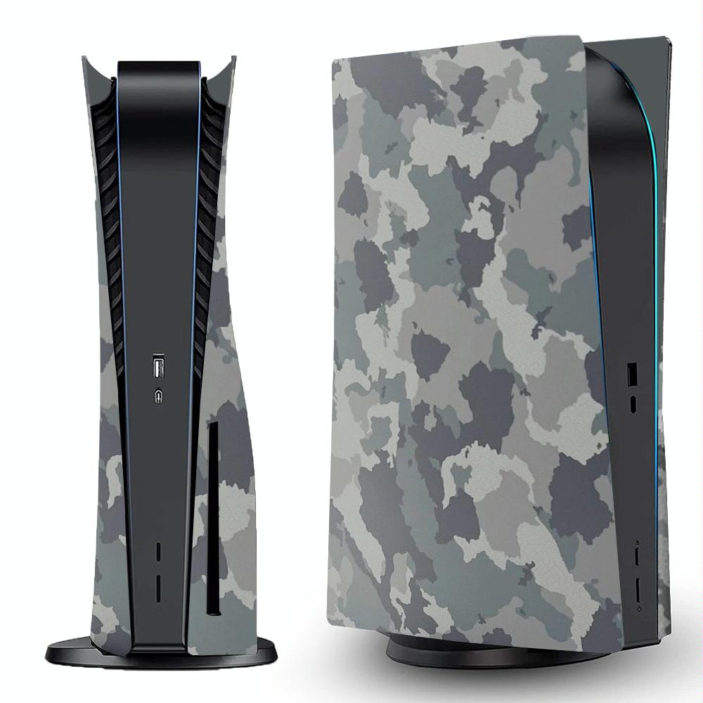 Camouflage Shell Protective Cover For Ps5 Cd Rom Console Bags Skins & Travel Cases