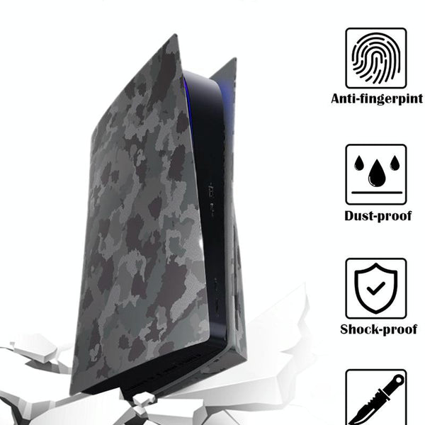Camouflage Shell Protective Cover For Ps5 Cd Rom Console Bags Skins & Travel Cases