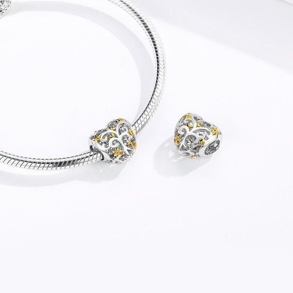 925 Sterling Silver Tree Of Life Beads For Diy Bracelets Charms & Pendants