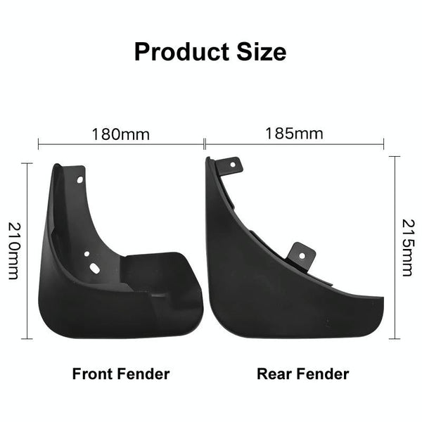 For Skoda Fabia Mk2 5J 2007 2011 4Pcs / Set Car Auto Soft Plastic Splash Flaps Fender Guard Fenders & Mud Guards