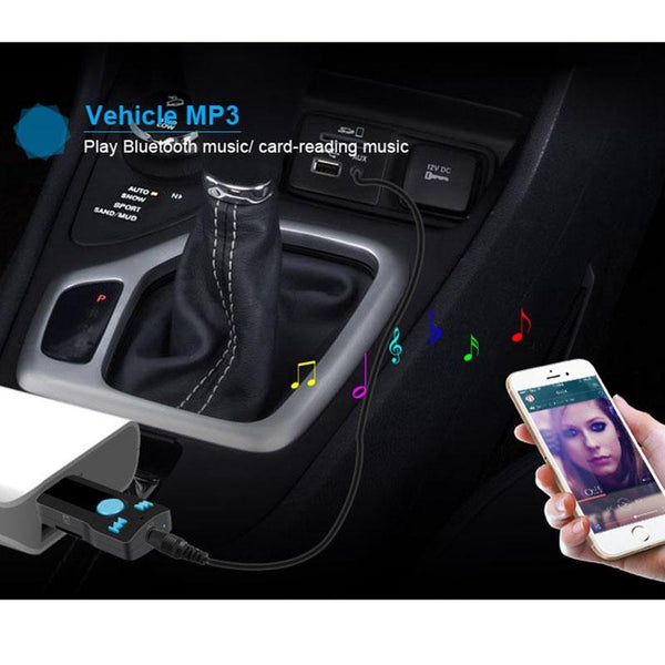 Mini Usb Bluetooth Receiver Mp3 Player With Mic & Audio Cable Handsfree Aux Output 32Gb Sd / Tf Card Dual Usb Port Ipods & Mp3 Players