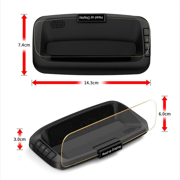 Car Hud Head Up Display Water Temperature / Vehicle Speed Voltage Other Instruments & Gauges