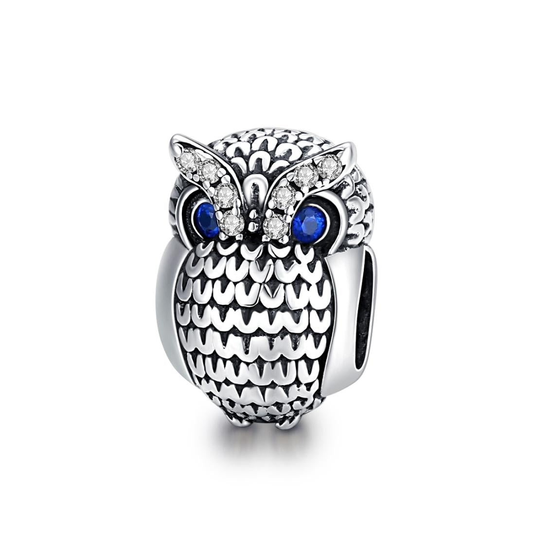 925 Sterling Silver Owl Beads For Diy Bracelets & Necklaces Charms & Pendants