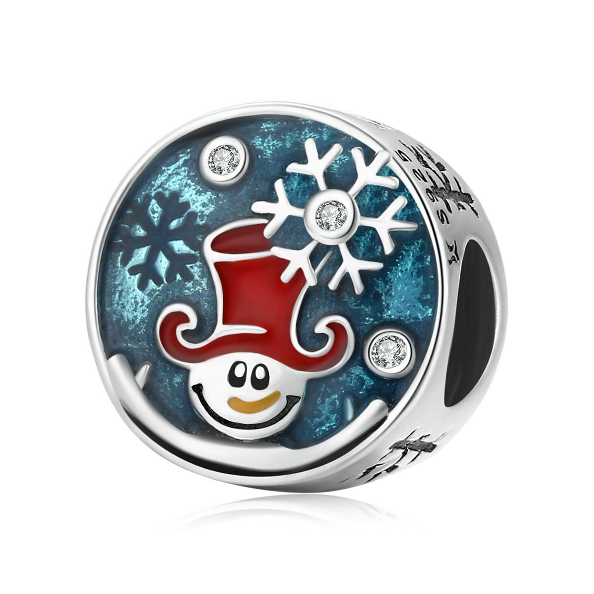925 Sterling Silver Clown Snowman Beads For Diy Bracelets & Necklaces Charms & Pendants