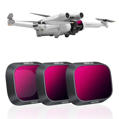 3 In 1 Lens Filter For Dji Mini Pro Nd16 Nd64 Nd256 Camera Drone Accessories