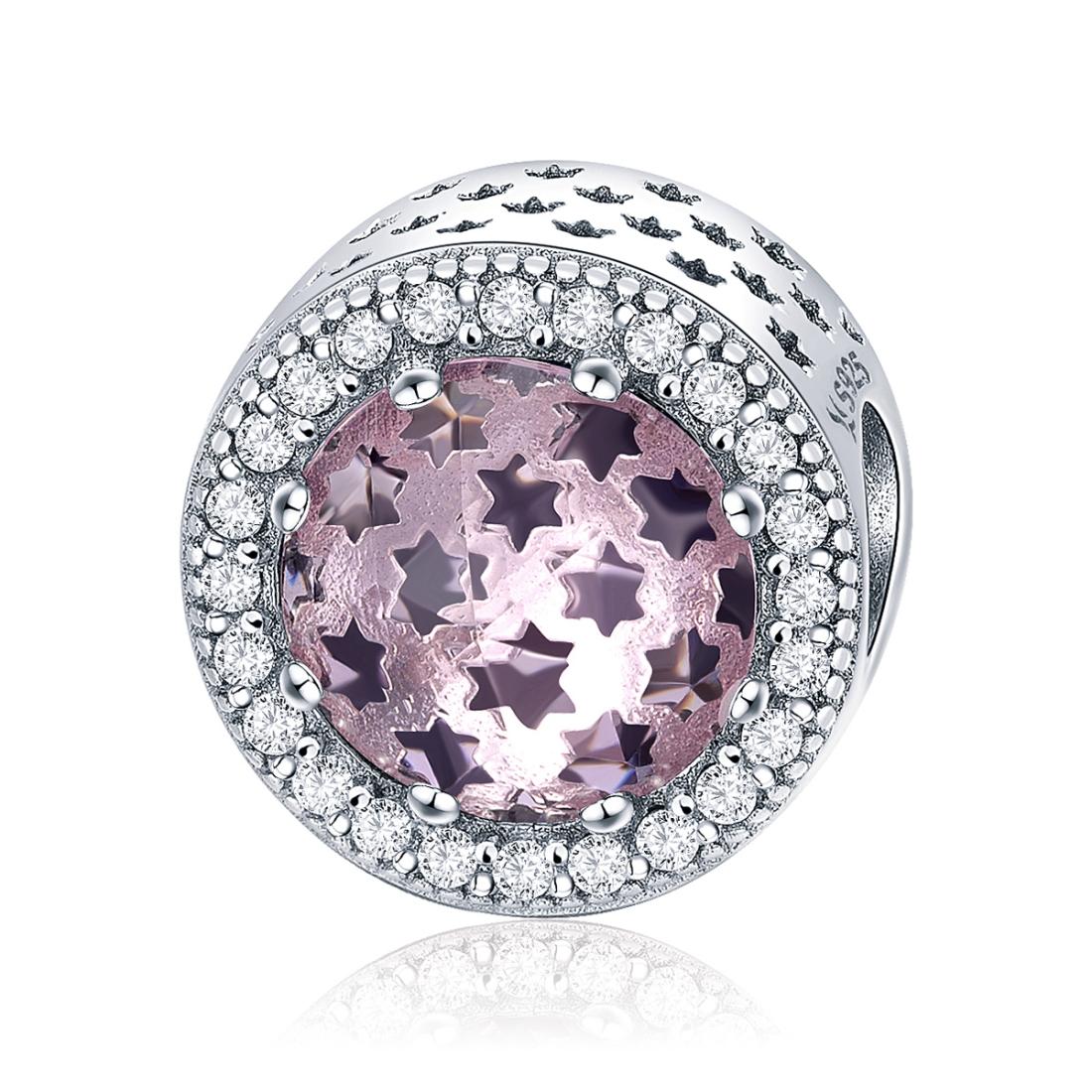 925 Sterling Silver Starry Sky Beads For Diy Bracelets & Necklaces Charms & Pendants