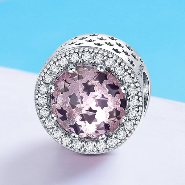 925 Sterling Silver Starry Sky Beads For Diy Bracelets & Necklaces Charms & Pendants