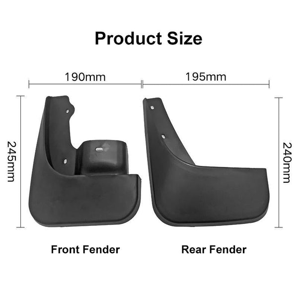 For Suzuki Jimny 2005 2018 4Pcs / Set Car Auto Soft Plastic Splash Flaps Fender Guard Fenders & Mud Guards