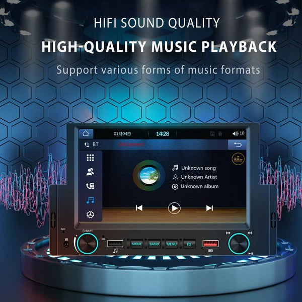 6.2 Inch Single Butt Carplay Monitor Universal Wired Mp5 Player Rear View Monitors/Cams & Kits