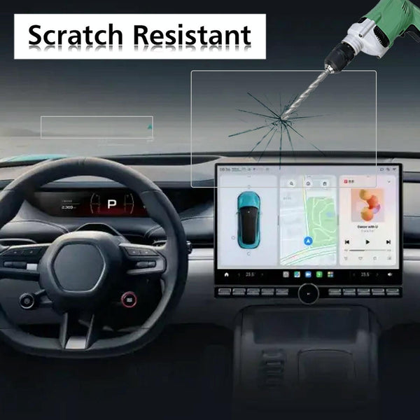 2 Pack Tempered Glass Film For Car Navigator Protection Tesla Model 3 2024 Other Car Audio