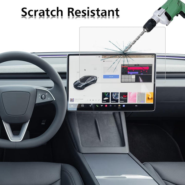 2 Pack Tempered Glass Film For Car Navigator Protection Tesla Model 3 2024 Other Car Audio