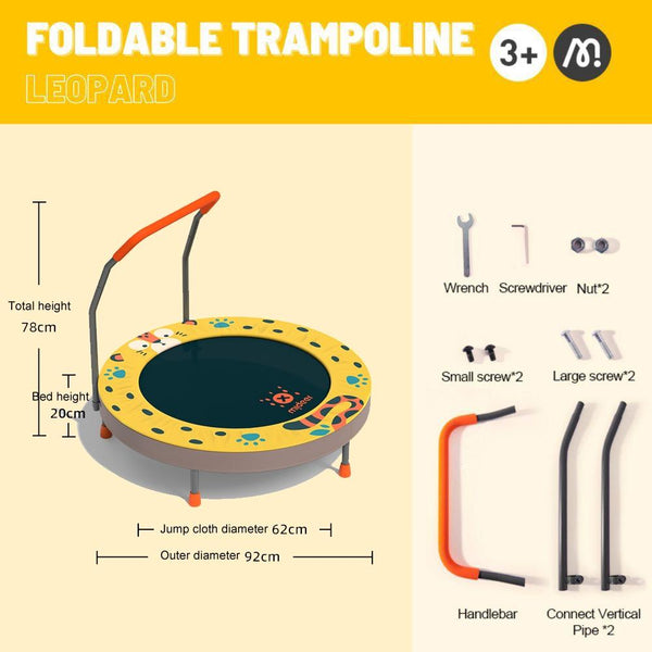 Foldable Children Trampoline Indoor Anti Collision Bouncer For Baby Sports Trampolines