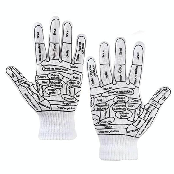 Acupressure Hand Massage Gloves For Reflexology & Physical Therapy Size: Average Massagers