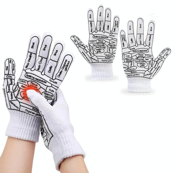 Acupressure Hand Massage Gloves For Reflexology & Physical Therapy Size: Average Massagers