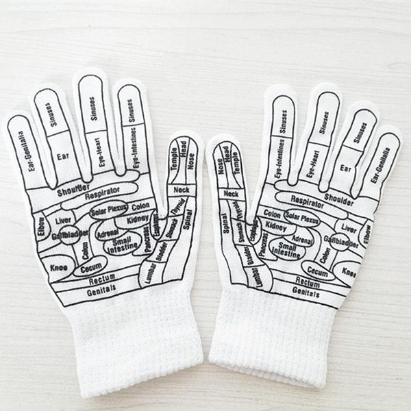 Acupressure Hand Massage Gloves For Reflexology & Physical Therapy Size: Average Massagers