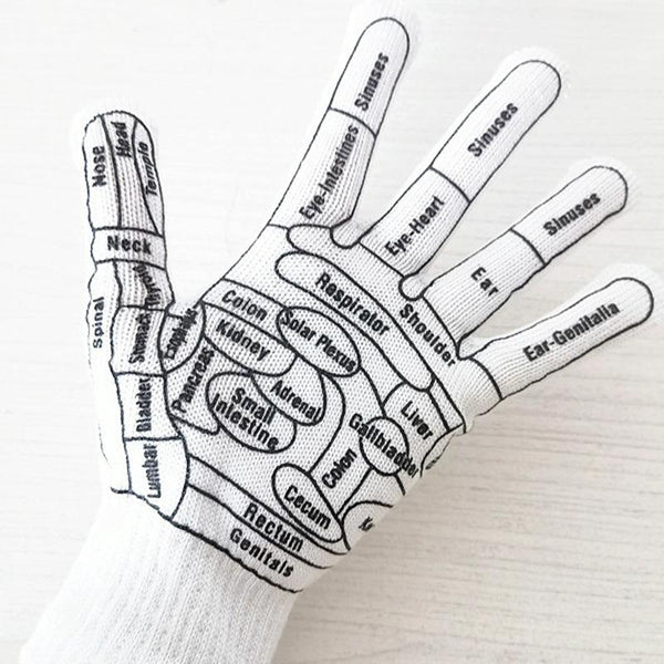 Acupressure Hand Massage Gloves For Reflexology & Physical Therapy Size: Average Massagers