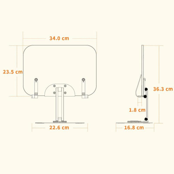 360 Degree Rotating Desktop Bookshelf For Tablets Monitor Mounts & Stands
