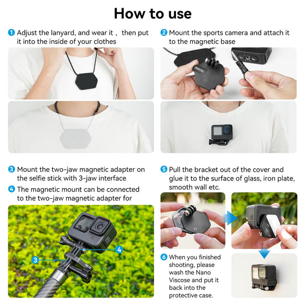 Quick Release Magnetic Camera Mount Compact Remotes & Shutter Releases