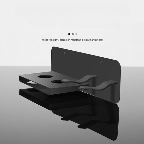 Wall Mounted Hair Dryer Holder For Bathroom Storage Upgraded Model Bathroom Storage & Organisers