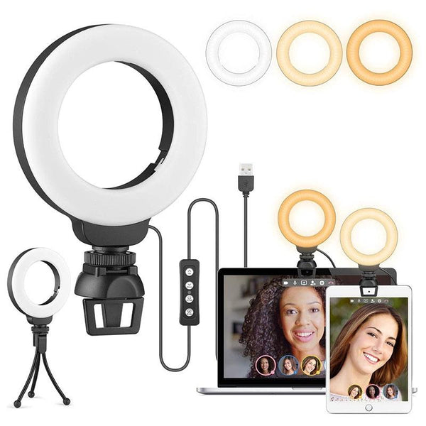 48Leds Laptop Camera Beauty Ring Light Clip Set Inch Other Lighting & Studio
