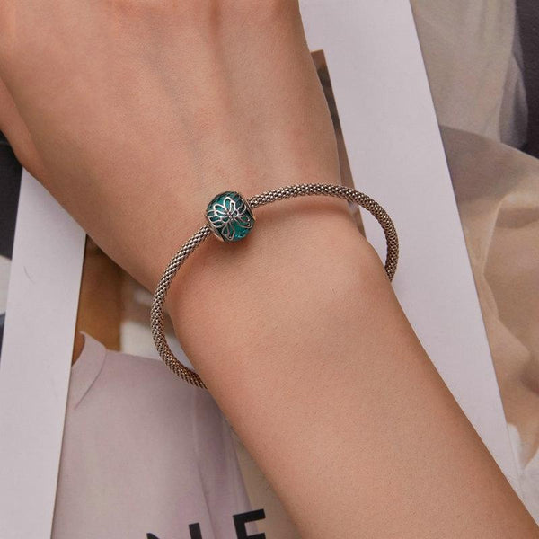 925 Sterling Silver Butterfly Bracelet With Insect Pattern Beads Charms & Pendants