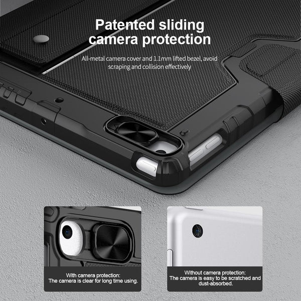 6 Row Keyboard Case For Ipad 10.2 2019 / 2020 2021 With Bumper Combo Cases Covers Keyboard Folios