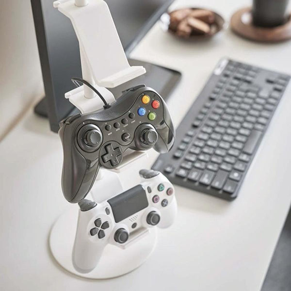 3 Tier Desktop Gamepad And Headphone Storage Rack White Controllers & Attachments