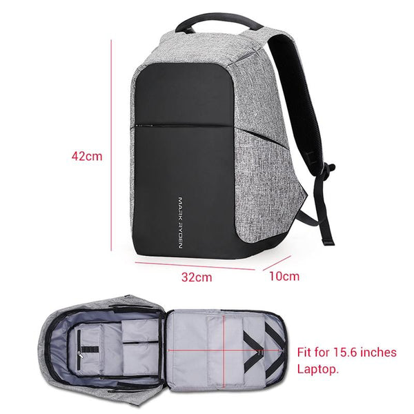 15 Inch Multifunction Usb Charging Laptop Backpack For Men Laptop Cases & Bags