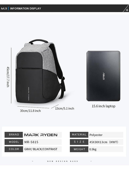 15 Inch Multifunction Usb Charging Laptop Backpack For Men Laptop Cases & Bags