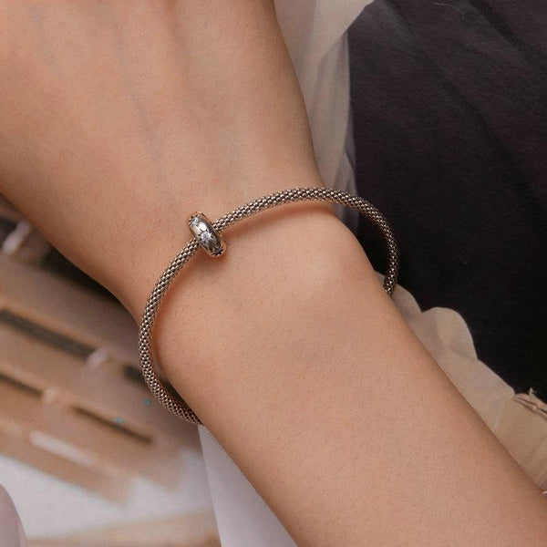 925 Sterling Silver Pointed Star Zircon Bracelet Charms & Pendants