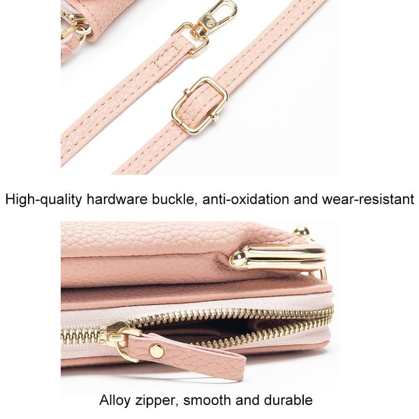 Pu Leather Single Shoulder Phone Bag Wallet Waterproof Large Capacity Handbag Women's Bags & Handbags