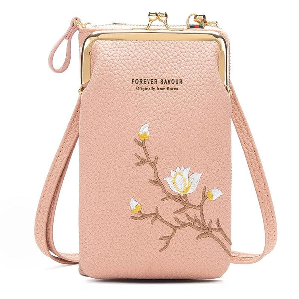 Pu Leather Single Shoulder Phone Bag Wallet Waterproof Large Capacity Handbag Women's Bags & Handbags