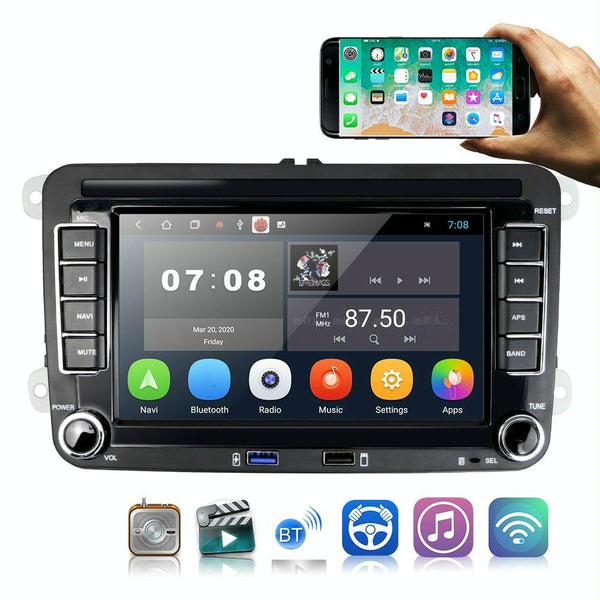 7 Inch Android 10.0 Car Multimedia Player Navigation Bluetooth Reversing Integrated + 16G Other Car Video