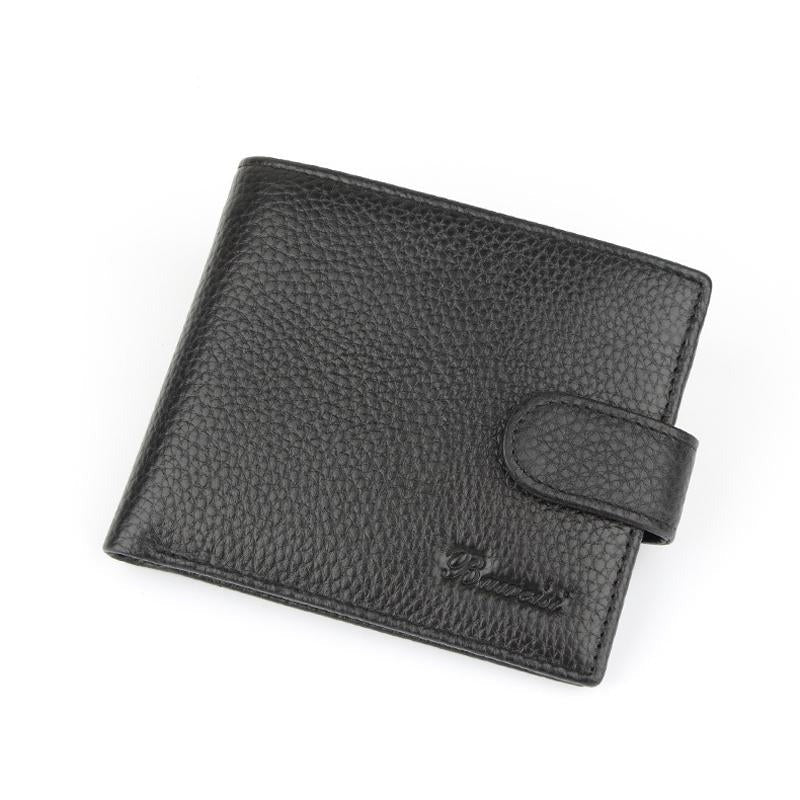 Rfid Protected Men's Wallet Secure Black Wallets
