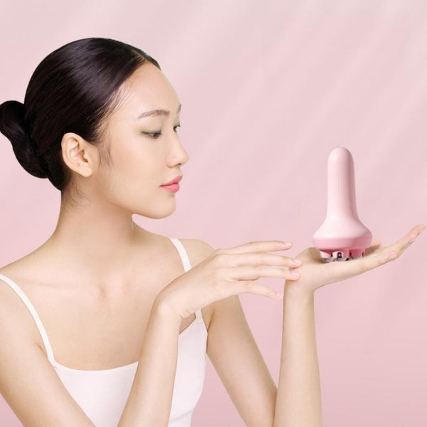 Ab Roller Massager For Inner Leg & Abdominal Muscle Relaxation Pink Massagers