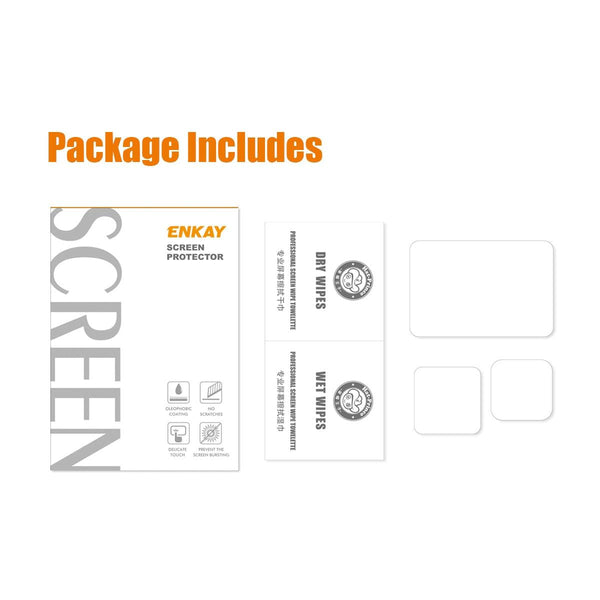 Hat Prince 3 In 1 Tempered Glass Screen Protector For Gopro Hero 10 0.2Mm Camera Screen Protectors