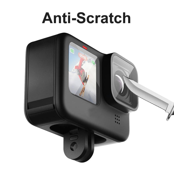 Hat Prince 3 In 1 Tempered Glass Screen Protector For Gopro Hero 10 0.2Mm Camera Screen Protectors