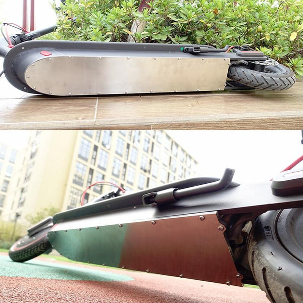 Stainless Steel Scooter Chassis Cover For Xiaomi M365 Waterproof Protection Gold Accessories Parts