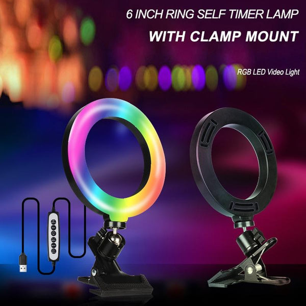 Six Inch Rgb Ring Light For Video Conferencing And Beauty Applications Other Camera & Photo Accs