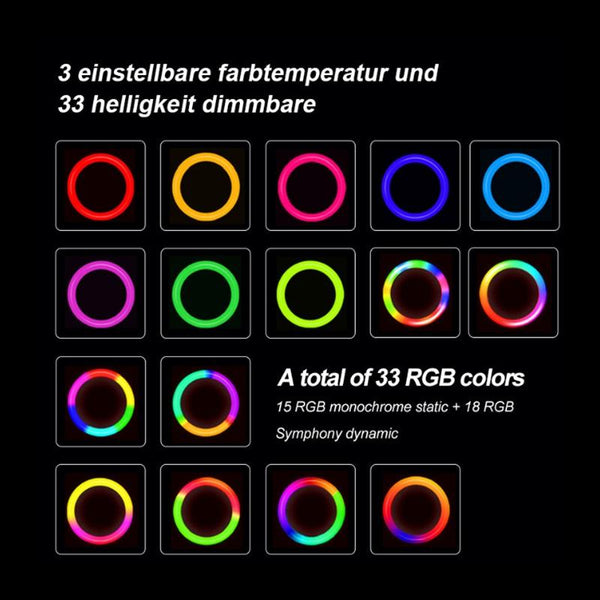 Six Inch Rgb Ring Light For Video Conferencing And Beauty Applications Other Camera & Photo Accs