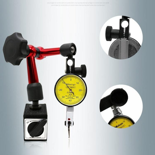 Universal Magnetic Watch Stand With Mechanical Dial Indicator Bracket Boxes & Cases