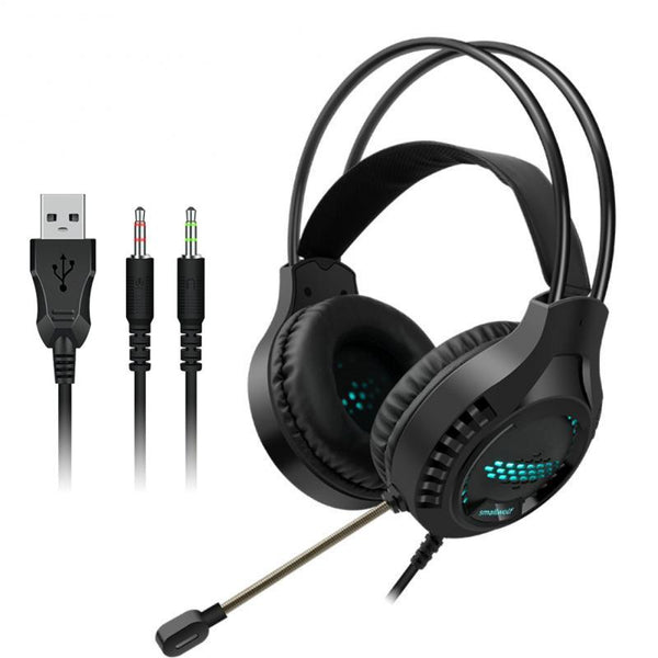 Luminous Wired Gaming Headset For Desktop 3.5Mm Double Plug Headsets
