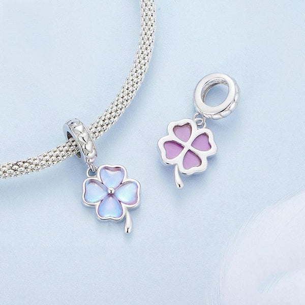 925 Sterling Silver Symphony Clover Pendant For Diy Bracelets Charms & Pendants