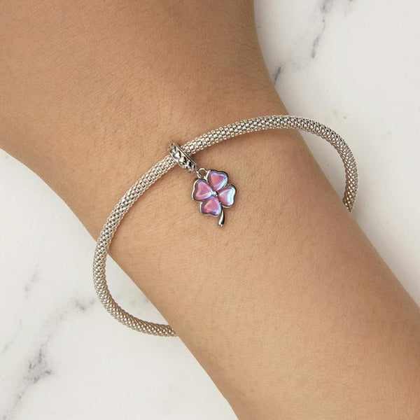 925 Sterling Silver Symphony Clover Pendant For Diy Bracelets Charms & Pendants