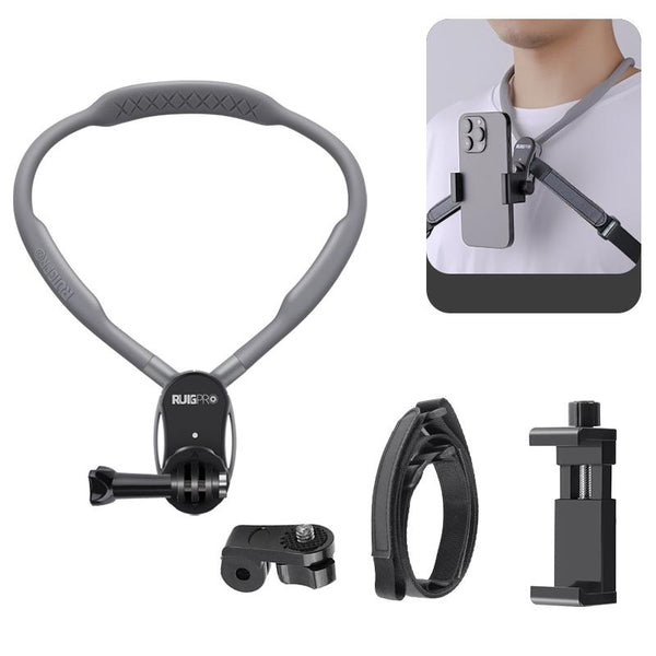 Flexible Neck Mount For Pov Viewing With Strap Camera Screen Protectors