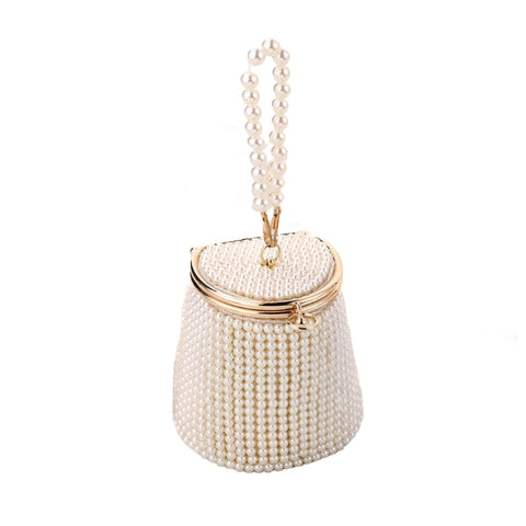 Mini Pearl Tote Bag Evening Bucket Ordinary Colour Women's Bags & Handbags