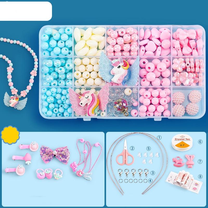 15 Grids Diy Beaded Jewelry Set For Kids Craft Beads